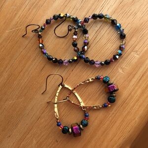 Two pairs of Holly Yashi earrings